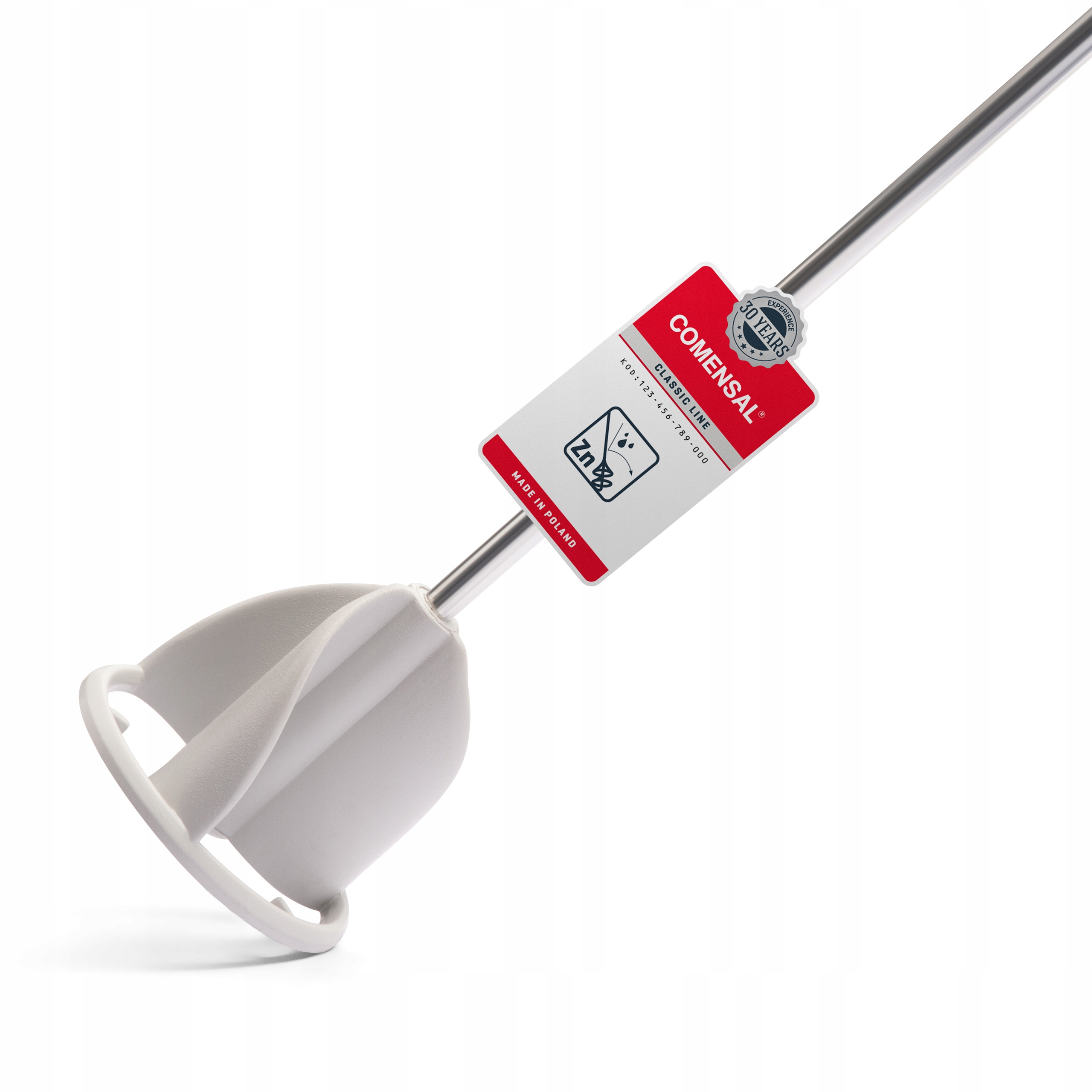 COMENSAL MIESZADŁO DO KLEJU FARB LAKIERU OCYNKOWANE 80MM MOCOWANIE HEX Typ mieszadło