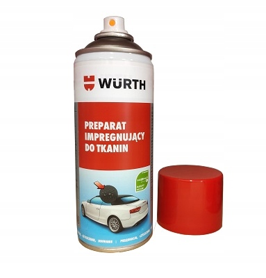 WURTH Impregnat Dachów Materiałowych Cabrio Tapicerki Odzieży Obuwia Markiz EAN (GTIN) 4050641895059