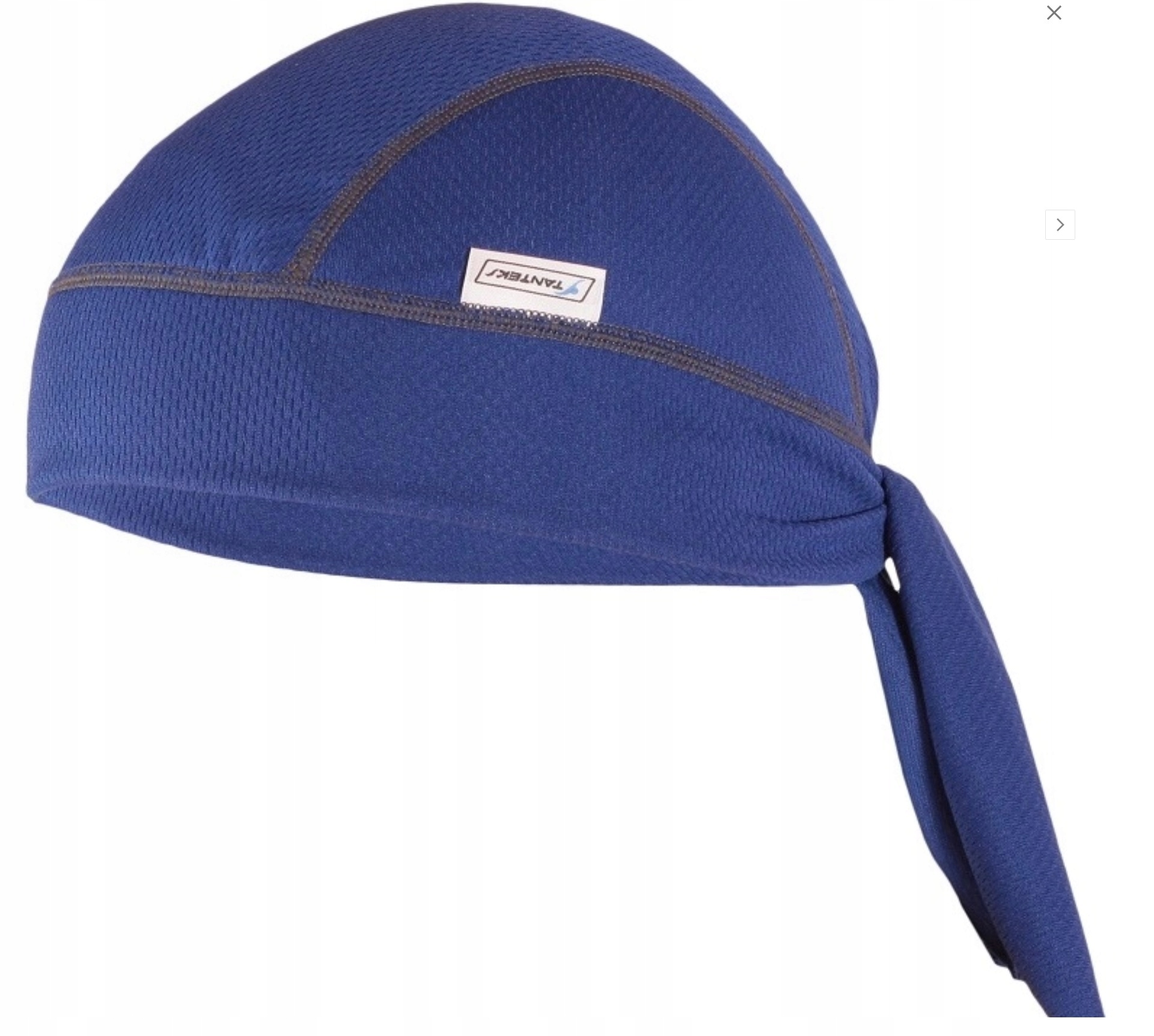 Bandana bandamka chusta ODDYCHAJĄCA pod kask męska niebieska Stanteks