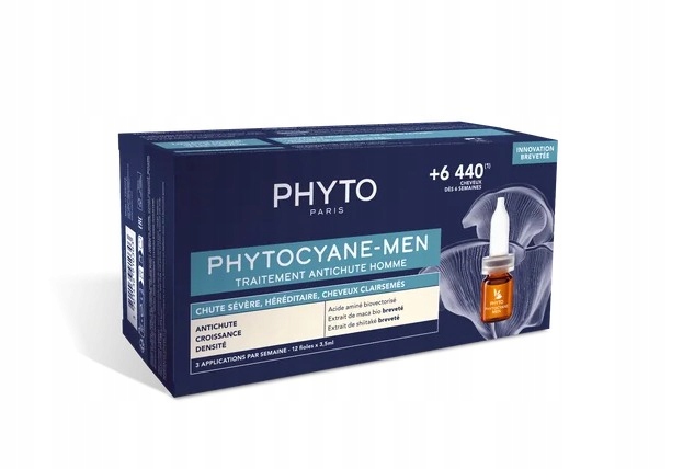 Ampułki do włosów Phyto Men przeciw wypadaniu dla mężczyzn 12x 3,5 ml
