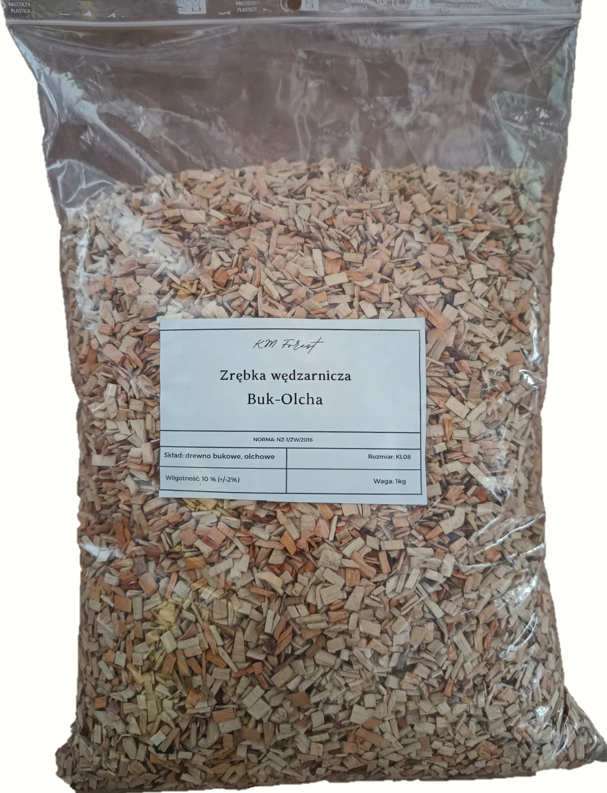 Zrębki wędzarnicze Olcha-Buk KL08 5kg 20L