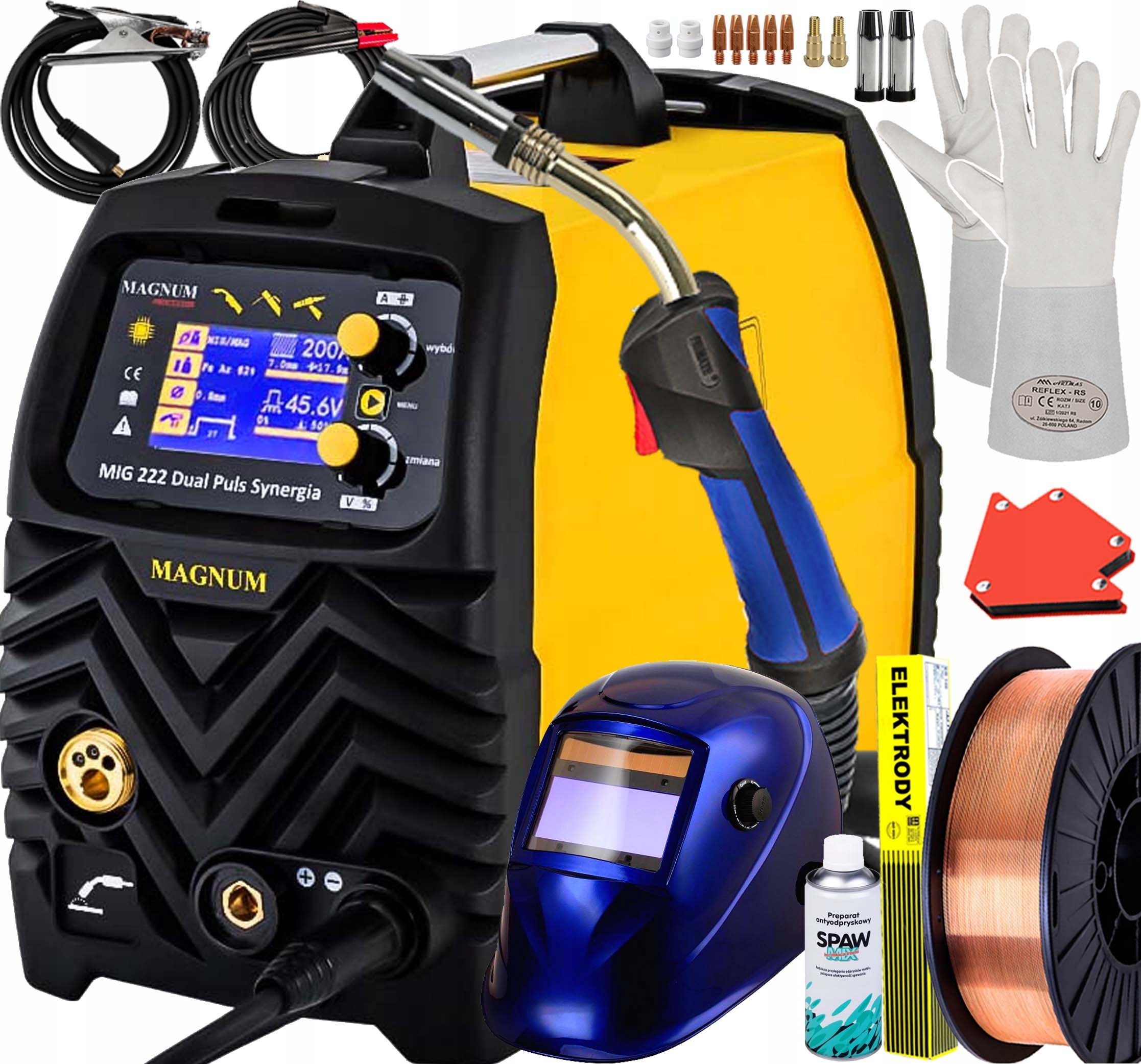 Svařovací Poloautomat Magnum Mig 222 Synergie Dp