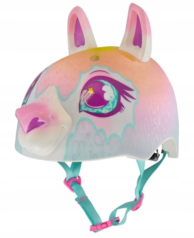 Dětská juniorská cyklistická přilba Raskullz Dolly Rainbow multicolor, velikost S