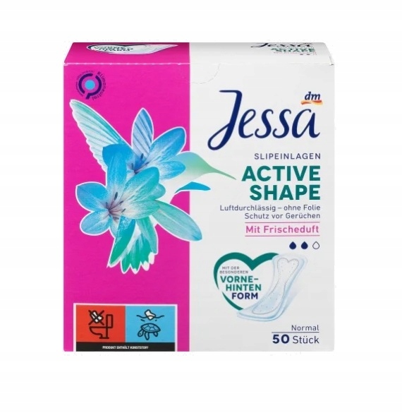 

Jessa, Wkładki higieniczne, Active Shape, 50 sztuk