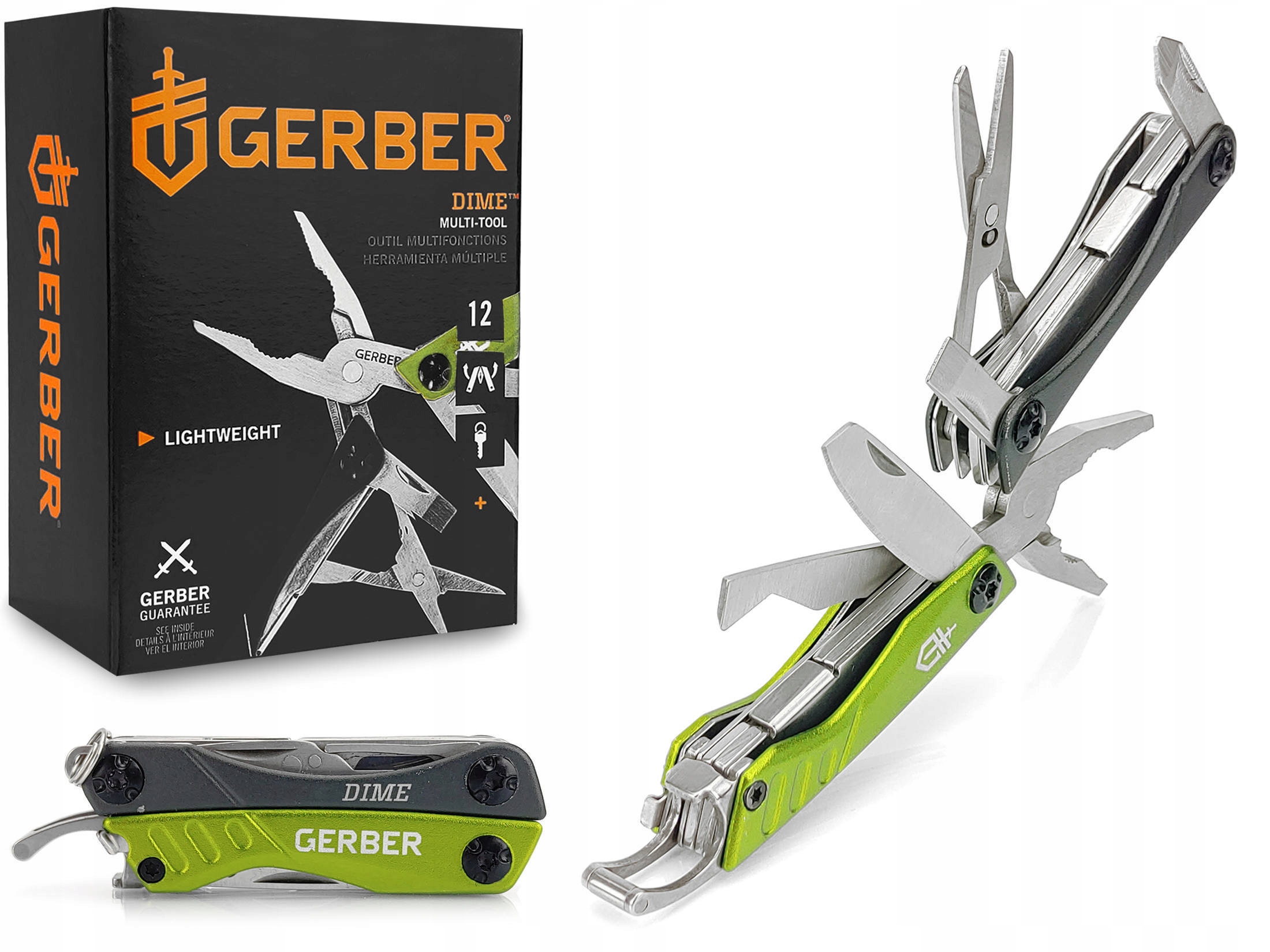 Kapesní mini multitool Gerber Dime s 12 nástroji