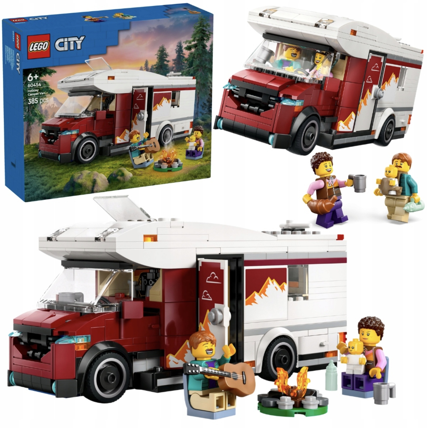 Klocki Lego City 60454 Wakacyjny Kamper Pełen Przygód