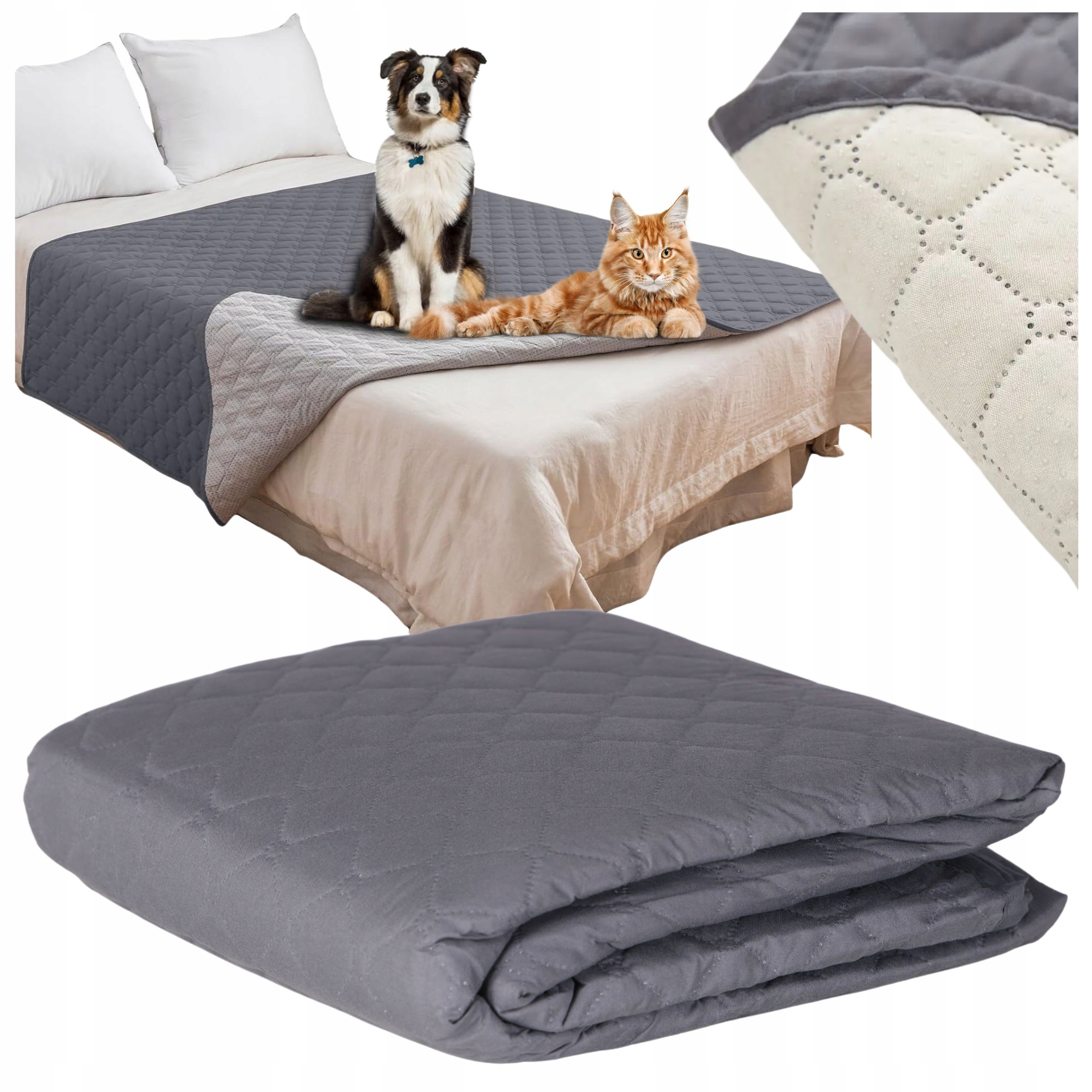 Ochranný přehoz na postel pro psa, protiskluzový, voděodolný, 130x200