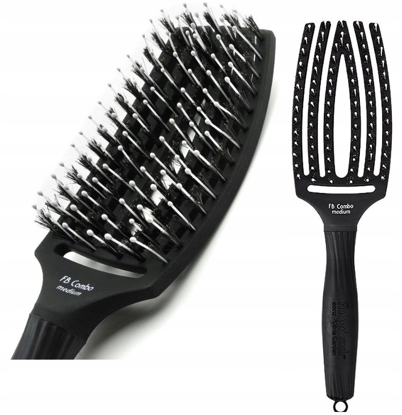 

Olivia Garden Finger Brush medium szczotka Czarna