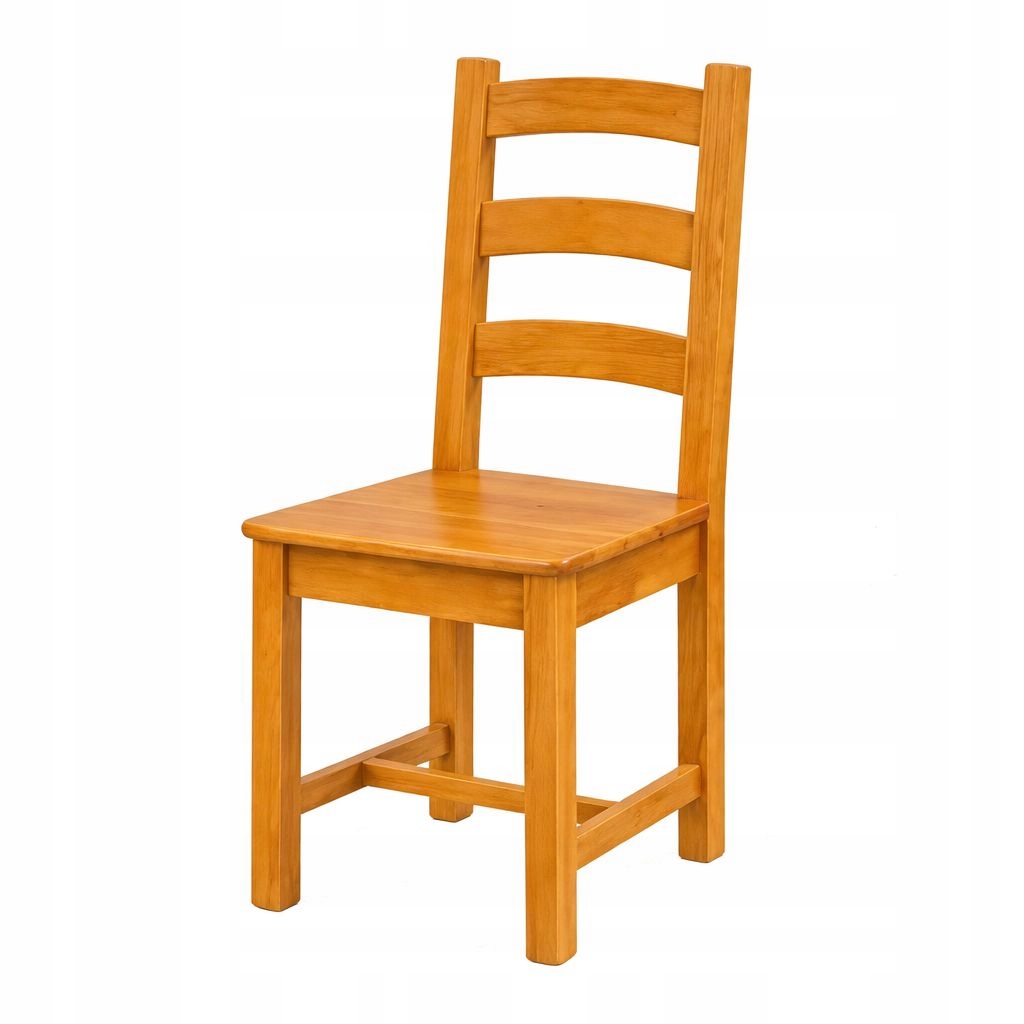 Dřevěná Borovicová Židle F Olše Kuchyňská Pevná Konstrukce Stabilní