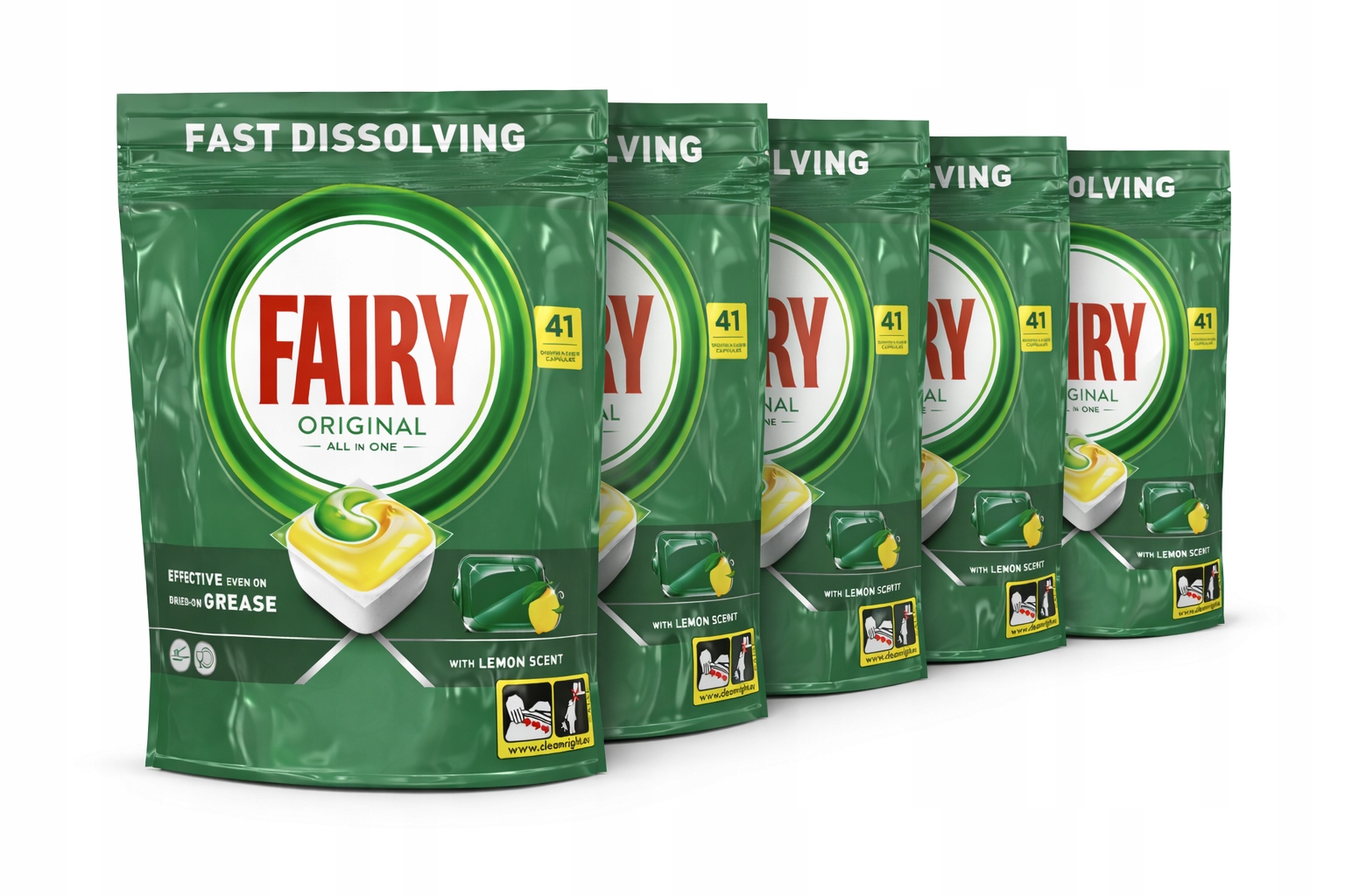 Fairy Original All-in-one 205 Ks Kapslí Do Myčky Nádobí 5 X 41 Balení 8A92