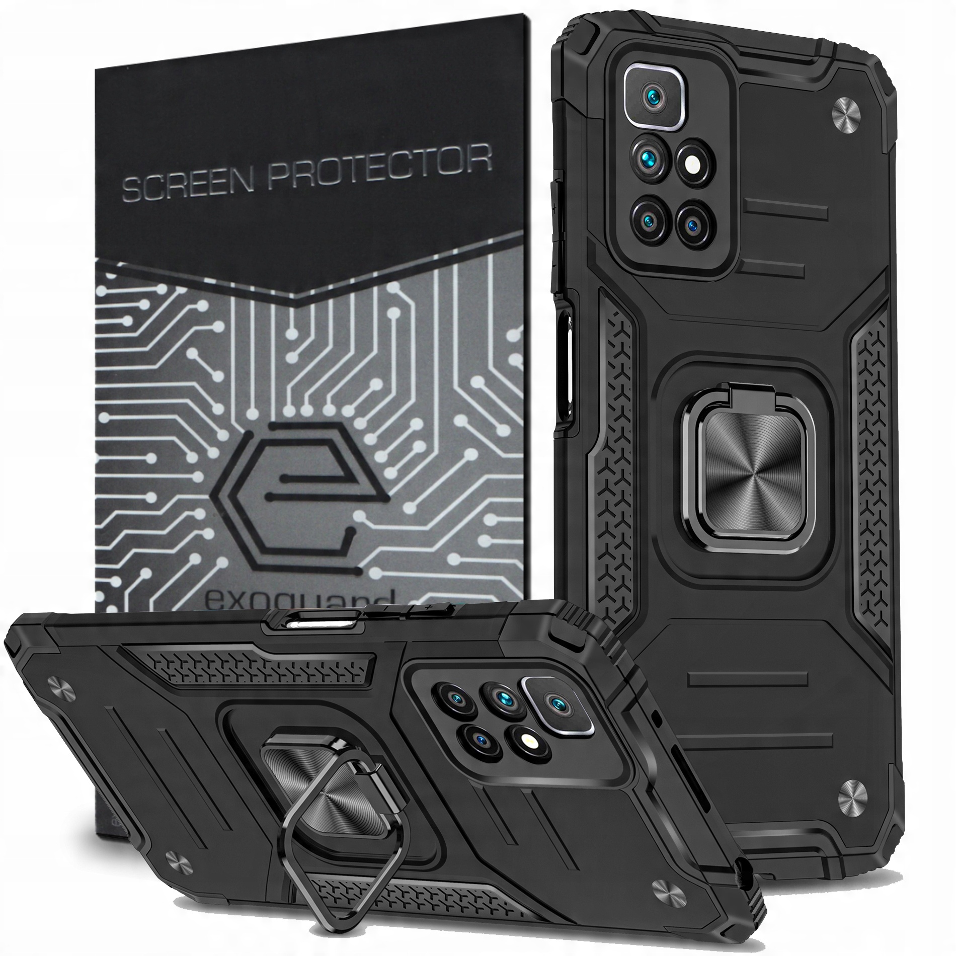 

Case Etui Pancerne+szkło do Xiaomi Redmi 10