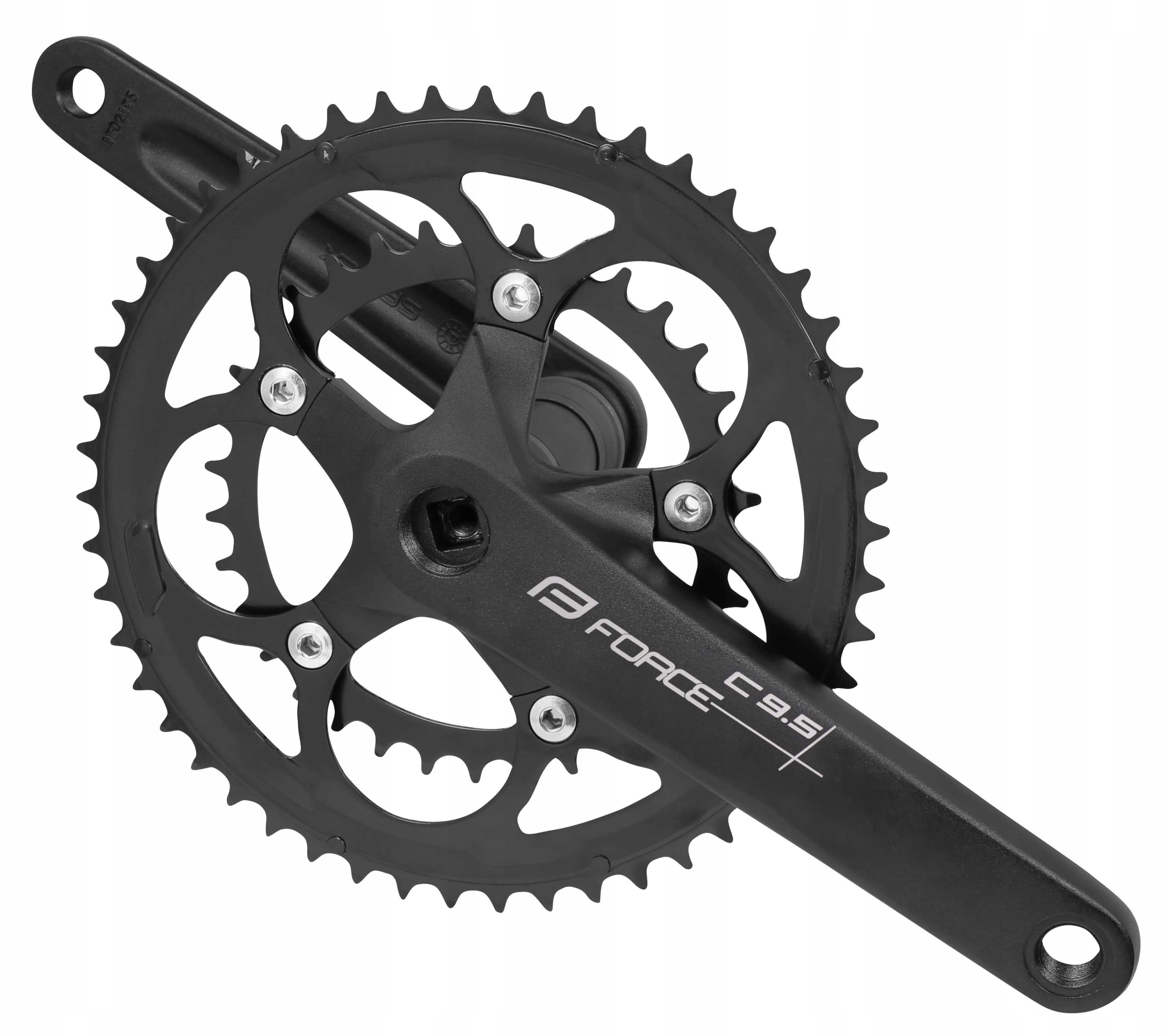 Mechanizm Korbowy Szosowy Force Road C9.5 50/34 Aluminiowy 175MM Na Kwadrat