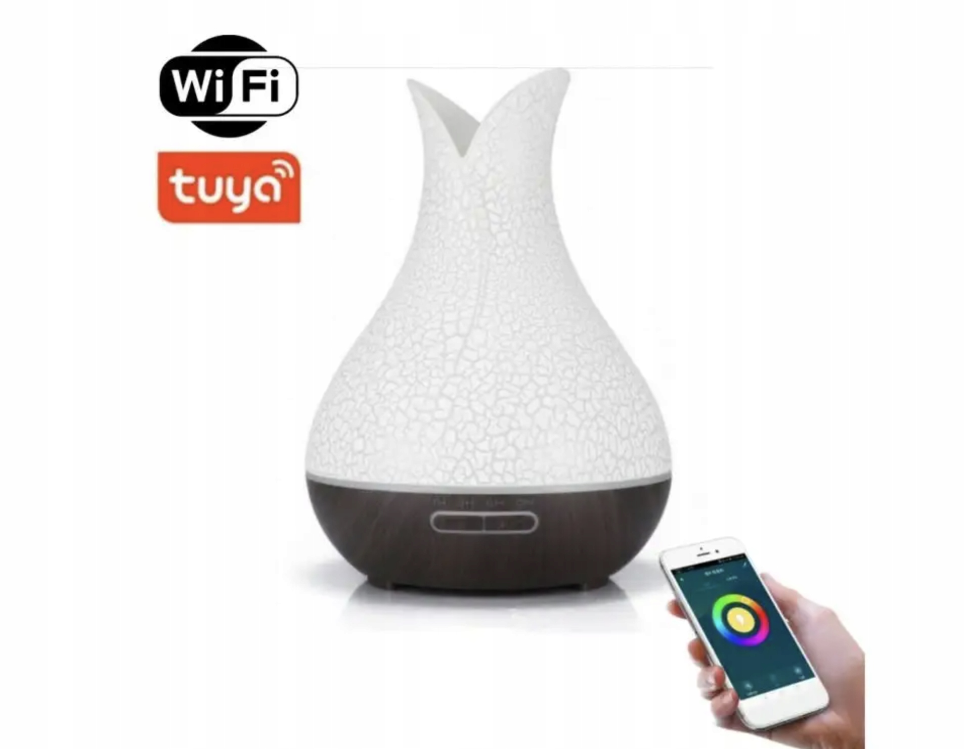 Bot Smart aroma difuzér B5 bílá a tmavě hnědé dřevo 400ml