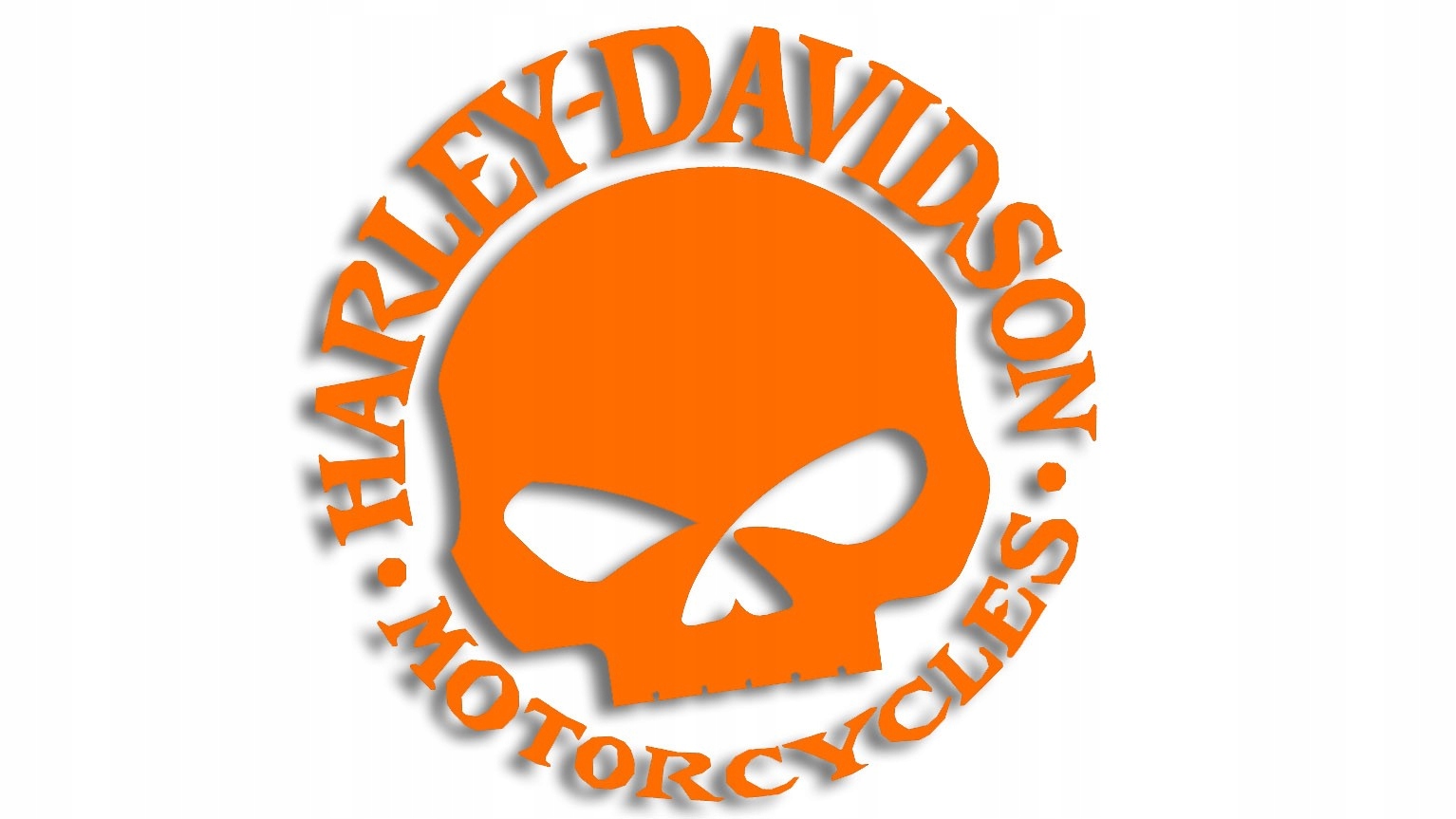 

Naklejka Harley Davidson skull pomarańczowa