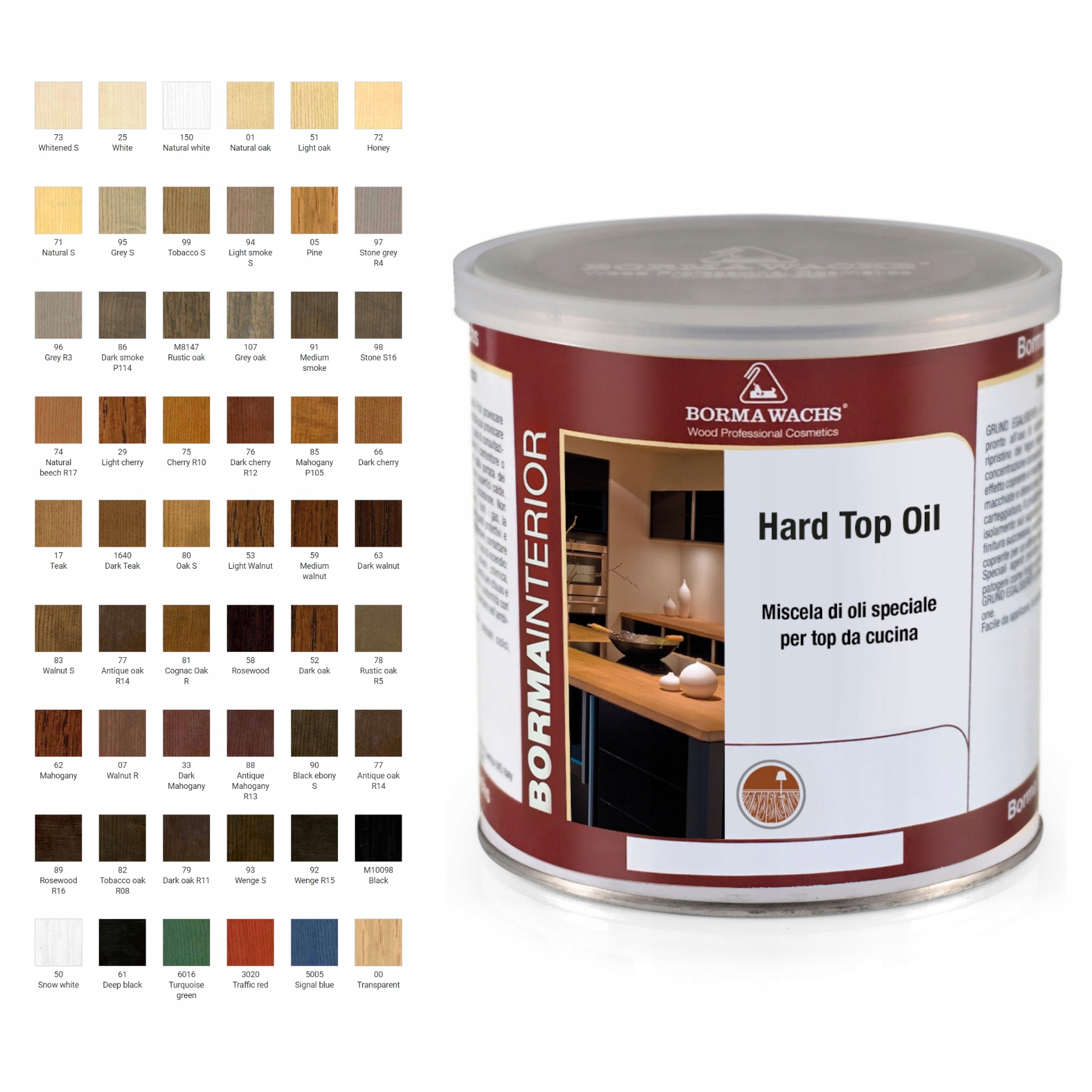 Olej Do Blatów I Mebli Drewnianych Barwiony 750ML Borma Wachs 54