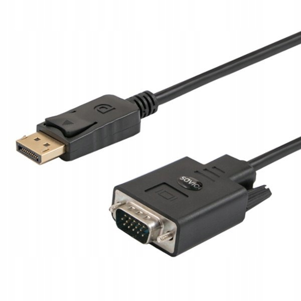 Savio Kabel Display Port Do Vga 1.8M CL-203