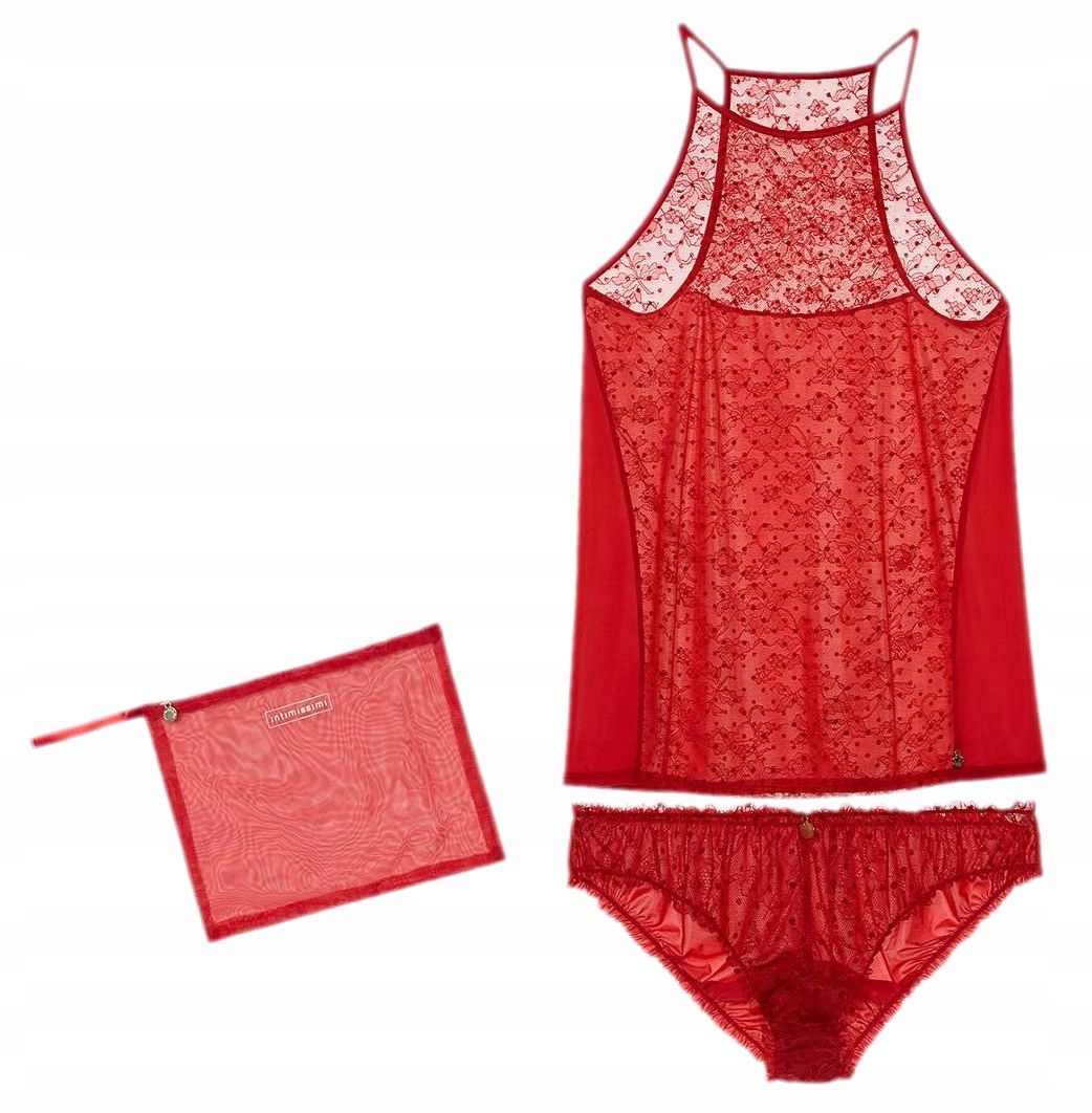 

Koronkowy Komplet Bielizny Intimissimi Figi M/L