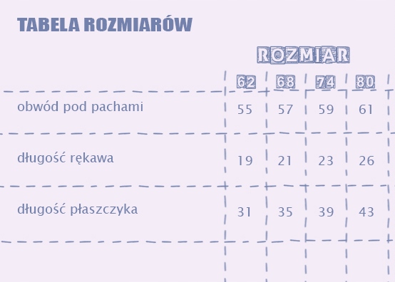 Płaszczyk NATASZA II roz 62 Kolor biały