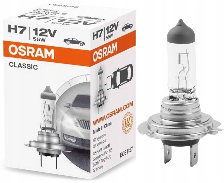 

Żarówka Osram Classic H7 12V 55W PX26d Jakość