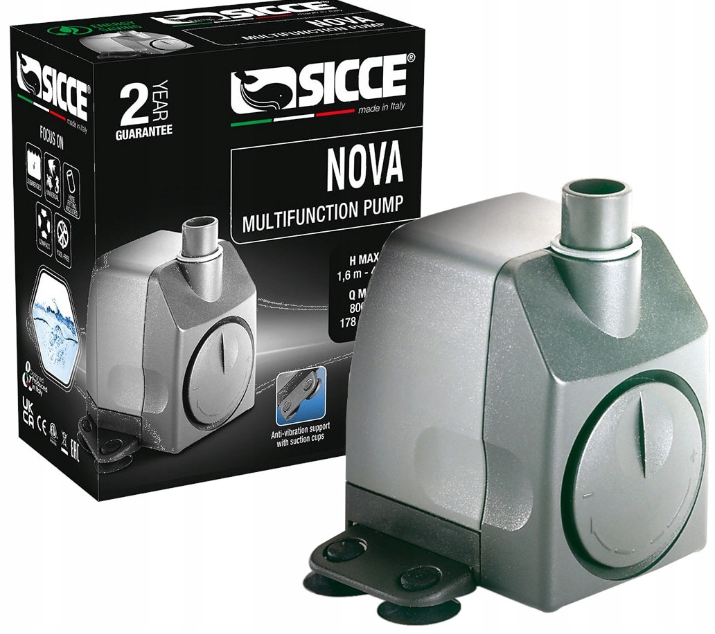Levně Sicce Nova Pump – Multifunkční čerpadlo 800L/H 10W