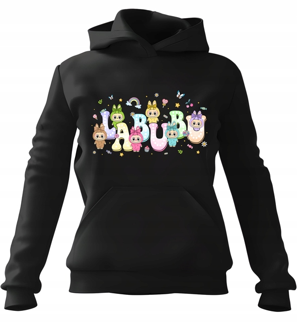 pánská mikina s kapucí Labubu Rainbow 3XL pro muže, muže a muže
