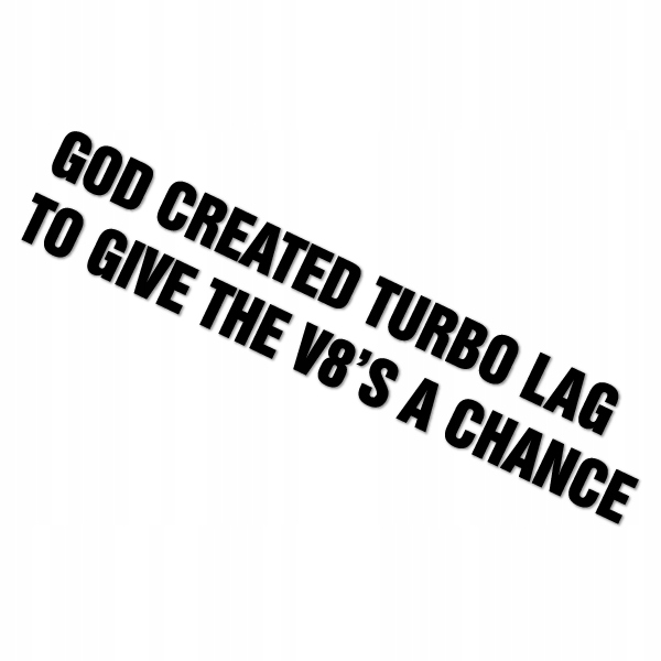 

Turbo Lag Naklejka Sticker Turbo 15 cm