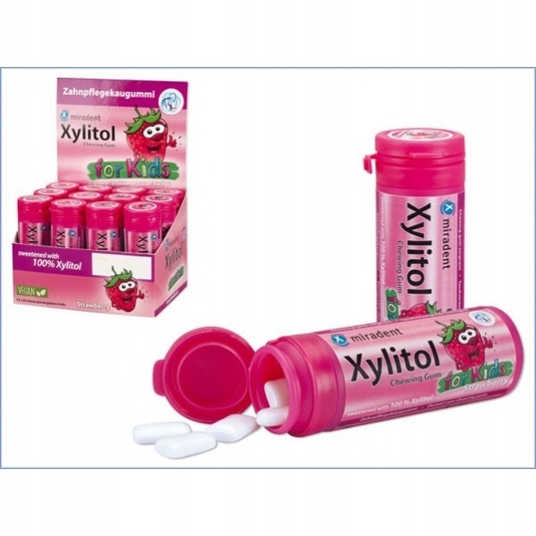 

Xylitol Truskawkowa Guma Do Żucia Dla Dzieci 30 sz