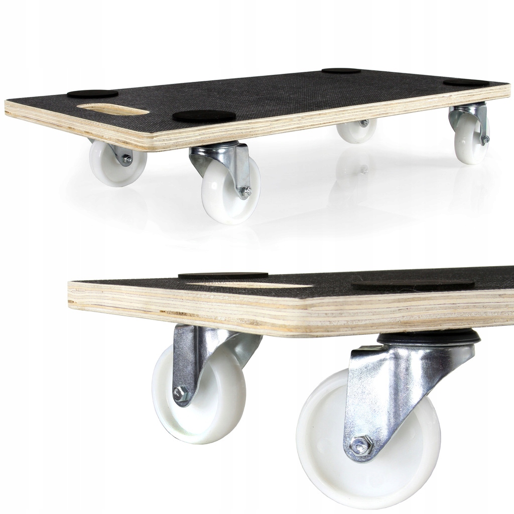 WÓZEK PLATFORMOWY PLATFORMA TRANSPORTOWA 400KG DO MEBLI SKRĘTNE KOŁA M80089 Marka Mar-pol