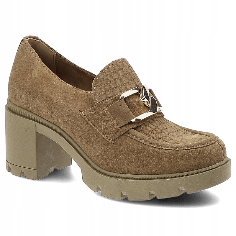 

Brązowe Półbuty Lemar Damskie Eleganckie Buty