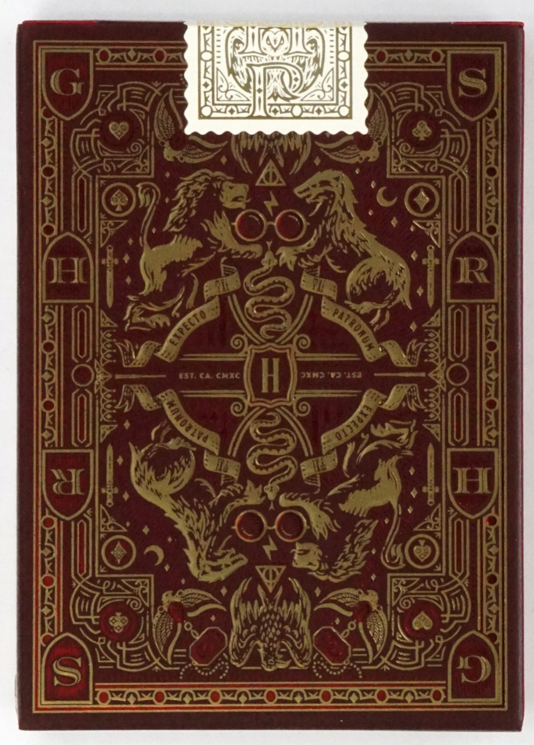 Karty do gry BICYCLE HARY POTTER RED GRYFFINDOR 1 TALIA Stan opakowania oryginalne