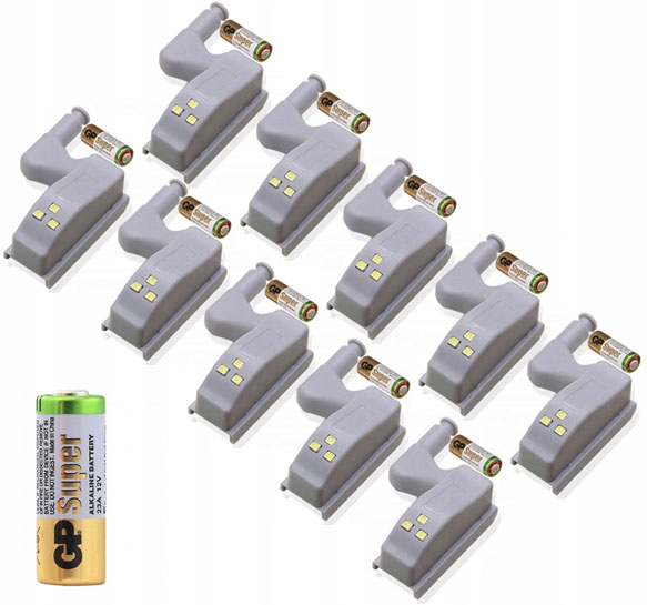 

Lampka do szafki szafy zawias drzwiczki 3LED 10SZT