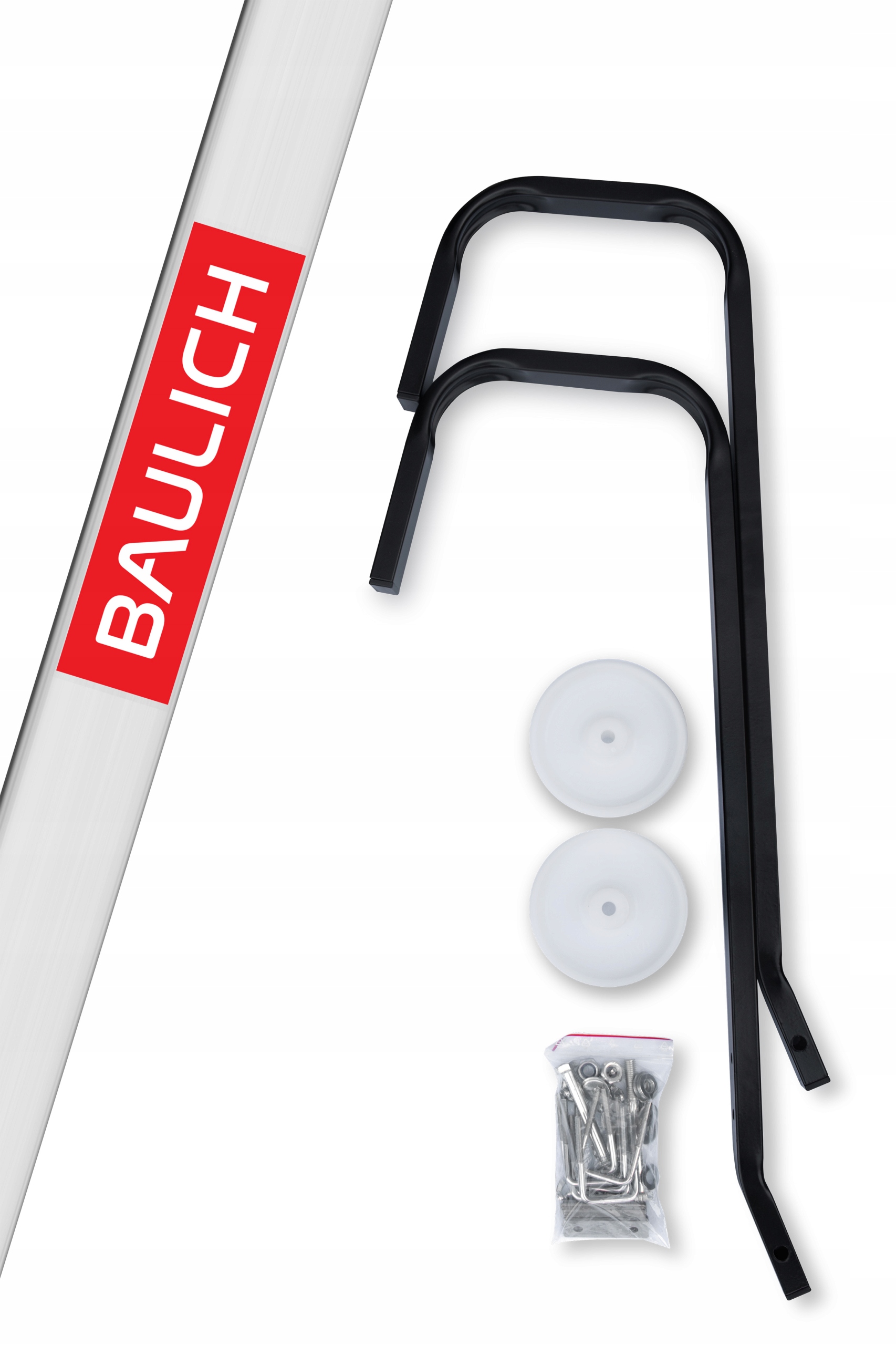 Ocelový univerzální držák na žebřík na hřeben střechy, výrobek Polský