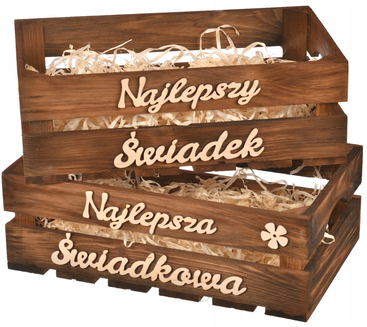 Dárek pro svědkyni a svědkyni krabice ze dřeva