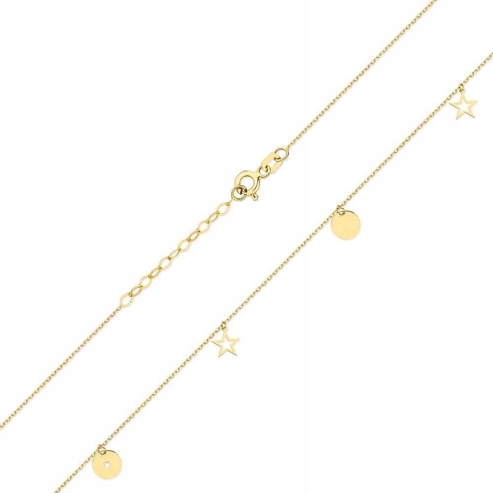 ZŁOTA CELEBRYTKA Z BRYLANTEM pr. 585 Marka Inna marka