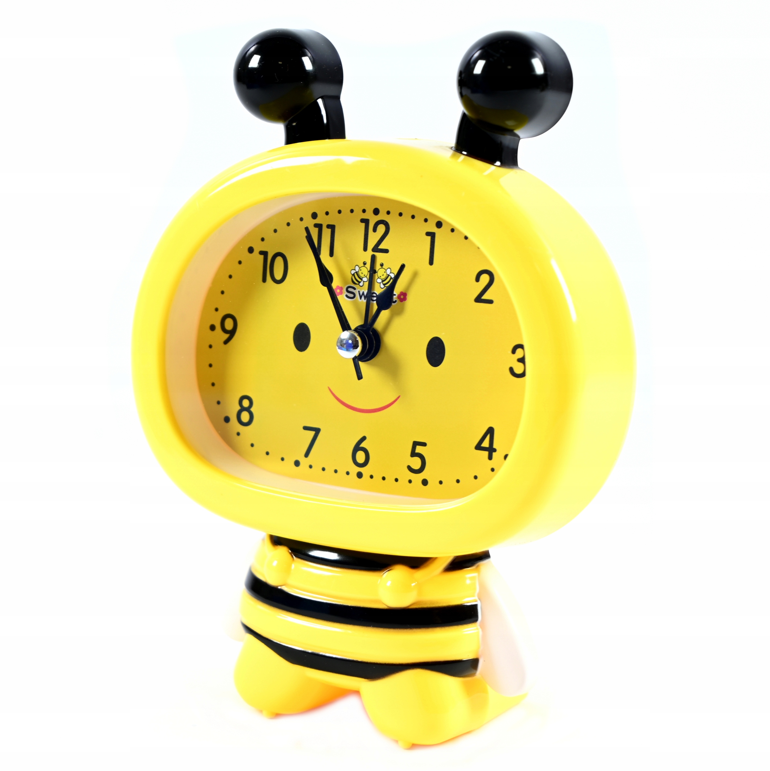 PSZCZÓŁKA ŻÓŁTY BUDZIK DLA DZIECI ZEGAR GŁOŚNY ALARM