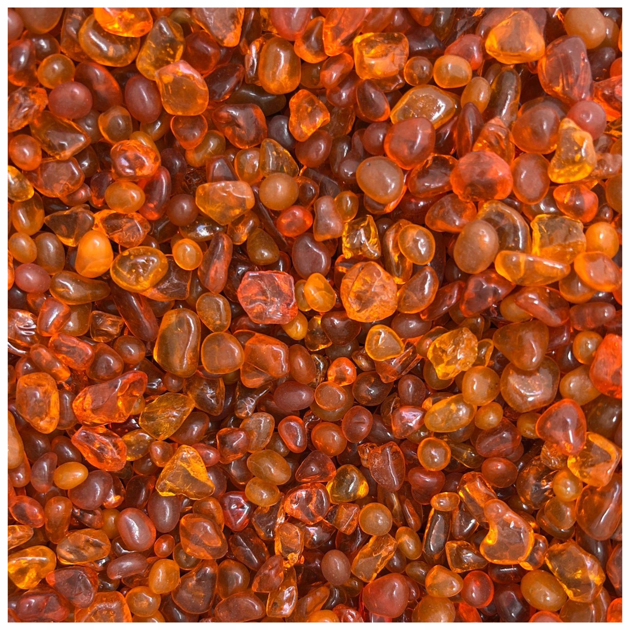 Levně Dekorativní Kamínky Oranžové Do Interiéru Akvária, Květináče, 6-9 MM, 5 Kg