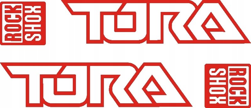 TORA ROCK SHOX naklejki amortyzator widelec 132C