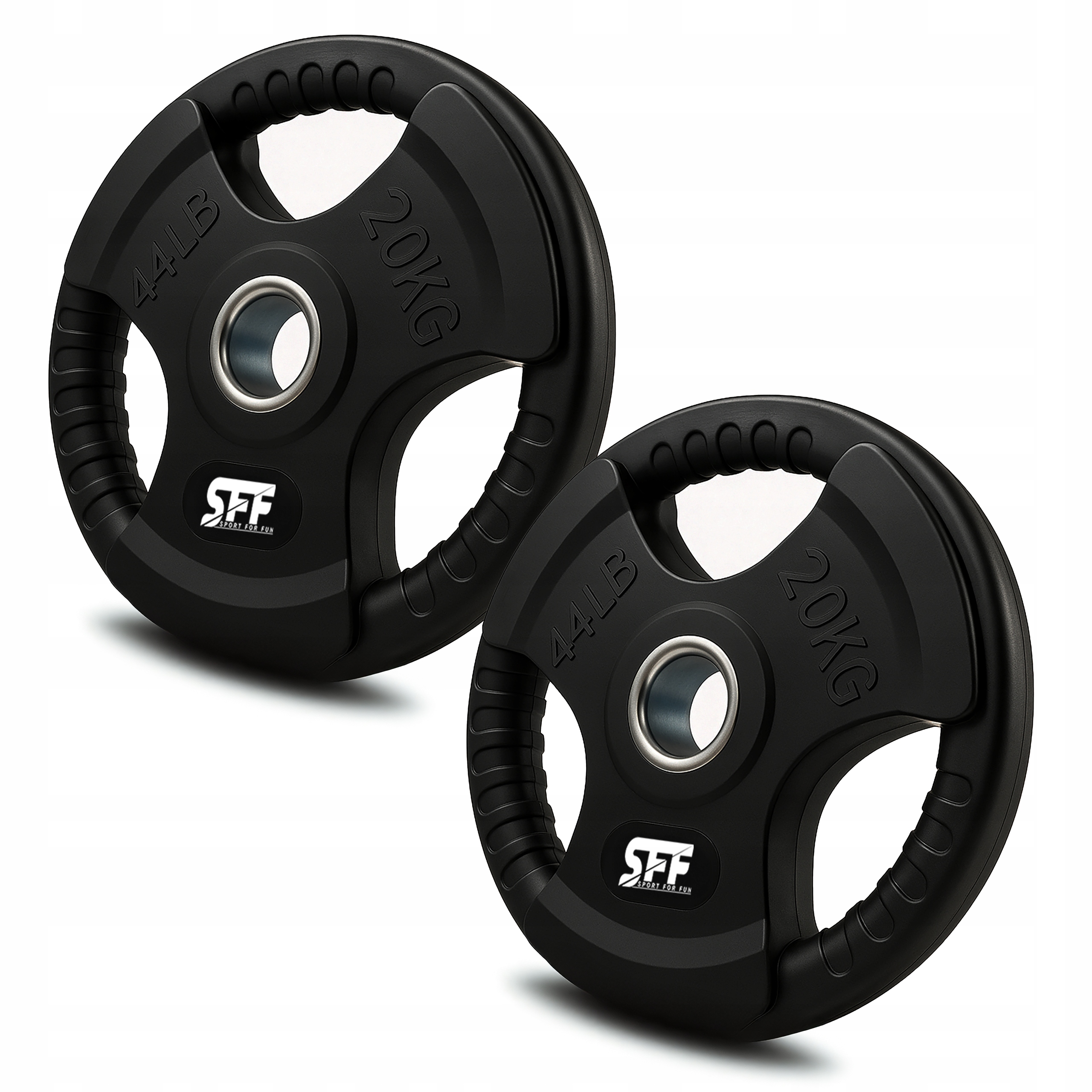 Obciążenie olimpijskie 20 kg gumowane 2 szt. średnica otworu 51 mm