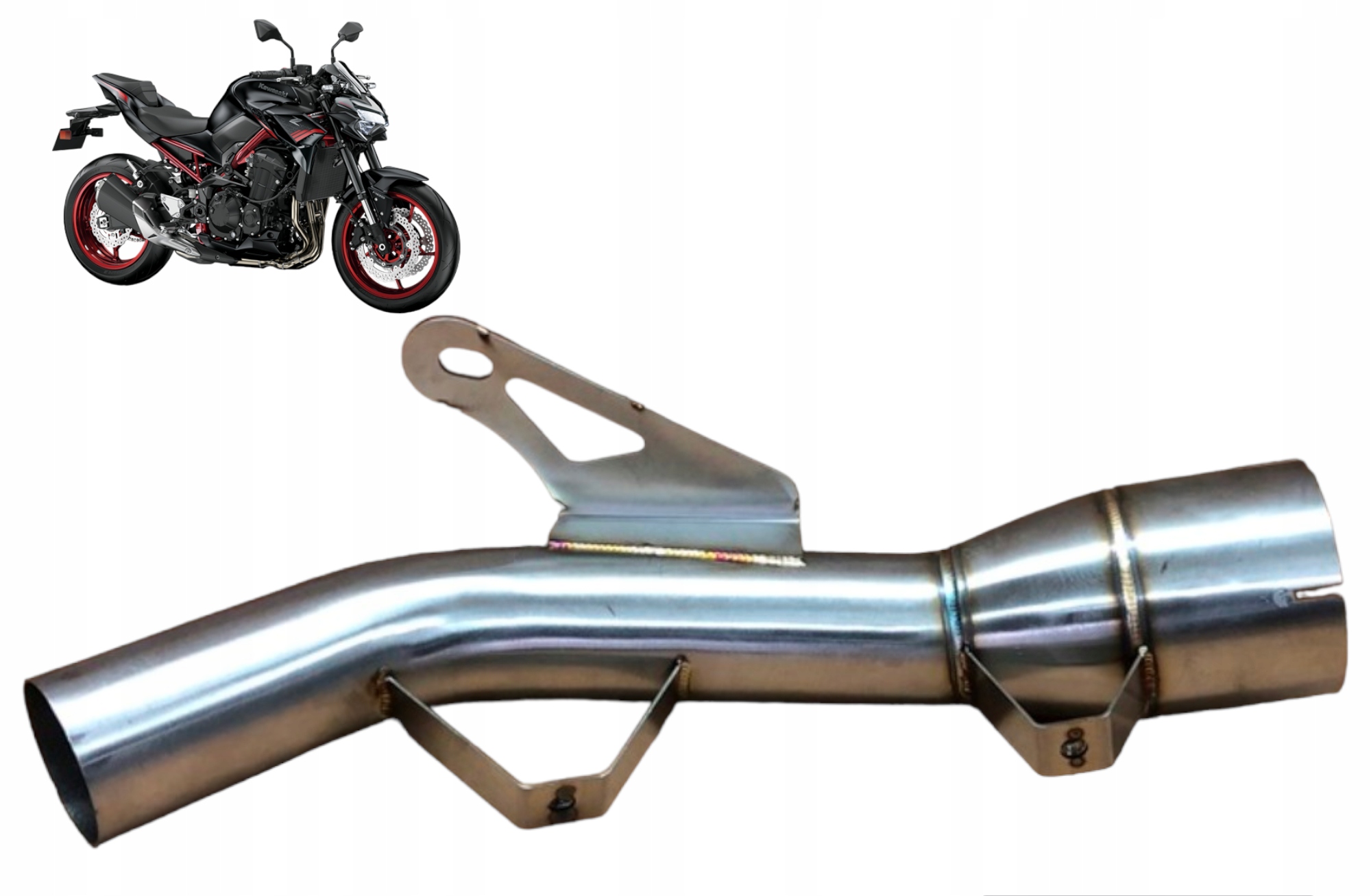 Adaptér výfuku pro motocykl Decat pro Kawasaki Z900 2017-24 Tuning
