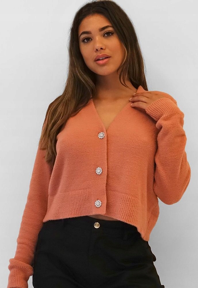 MISSGUIDED KLASYCZNY SWETER V NECK (38/40)