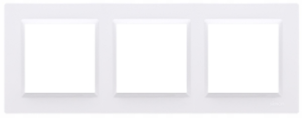 SIMON 10 Ramka maskująca potrójna 3-krotna biała