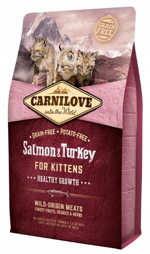 Levně Carnilove Cat Salmon & Turkey for Kittens – losos a krůta 2 kg