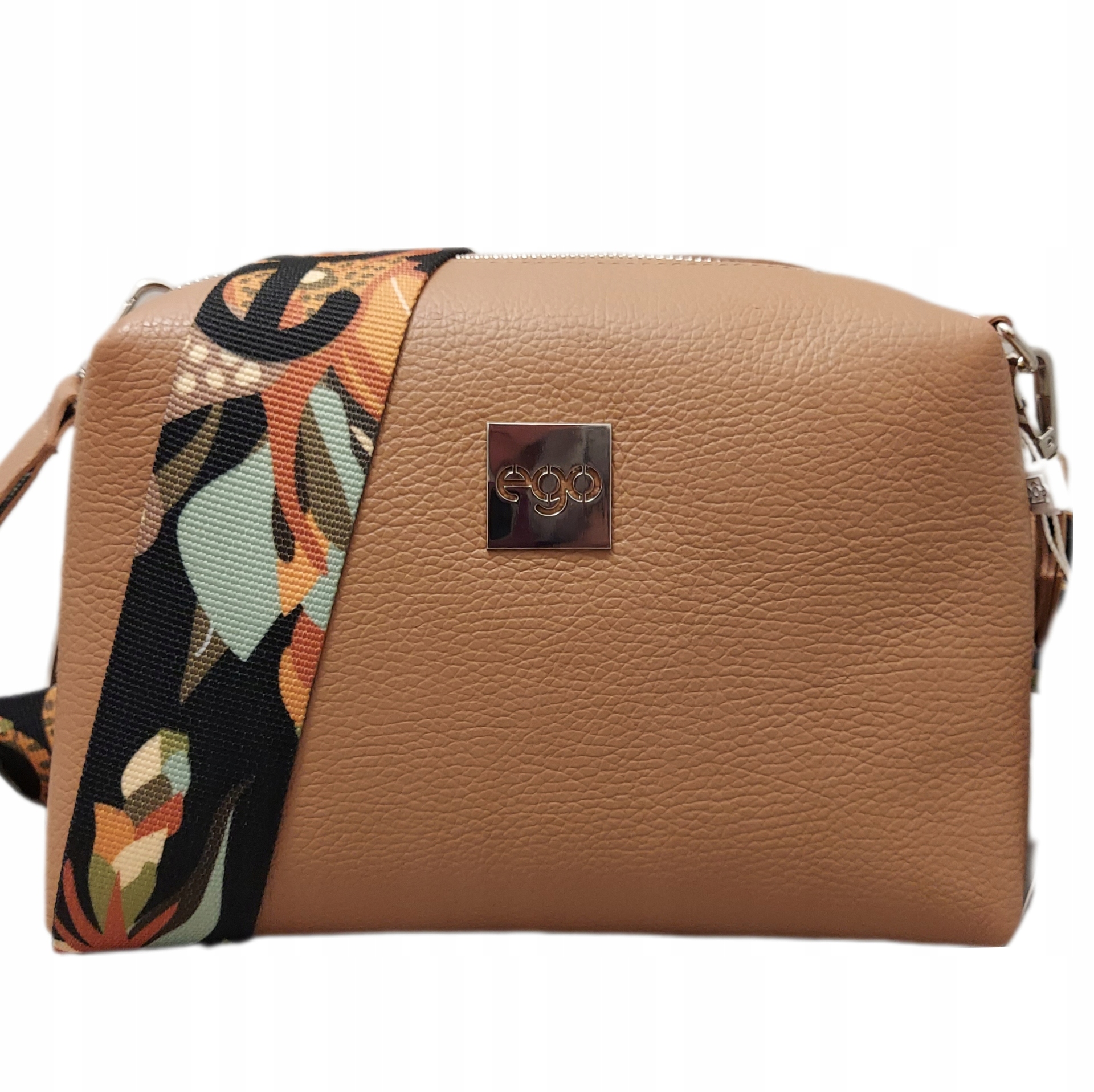 Beżowa torebka 3 paski skóra Ego ES-S0088 D.beige