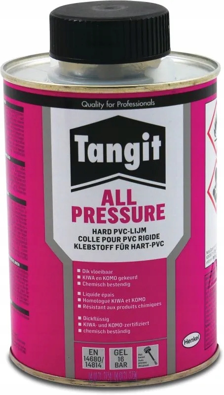 Tangit Lepidlo na Pvc 1000 g s štětcem Kiwa typ All Pressure