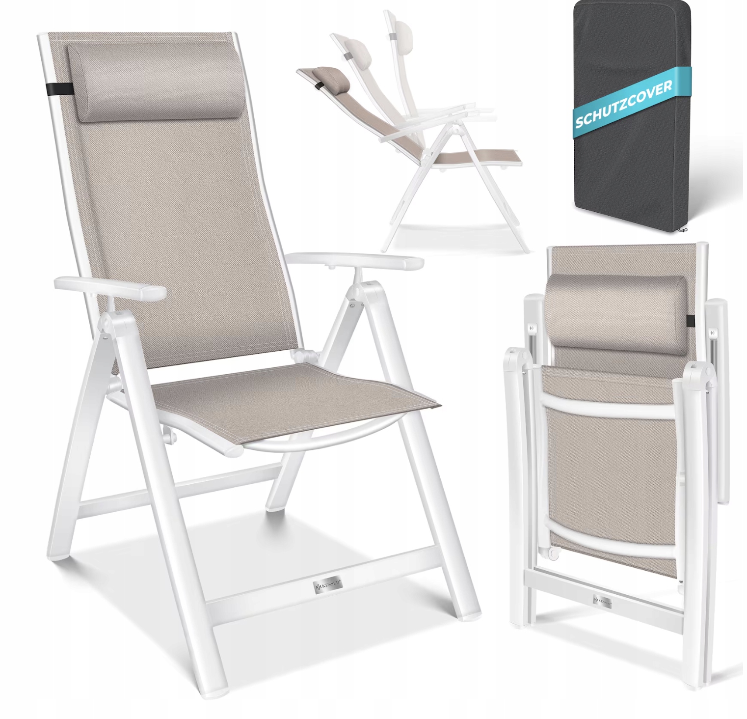 Ležadlo z hliníka Kesser béžové