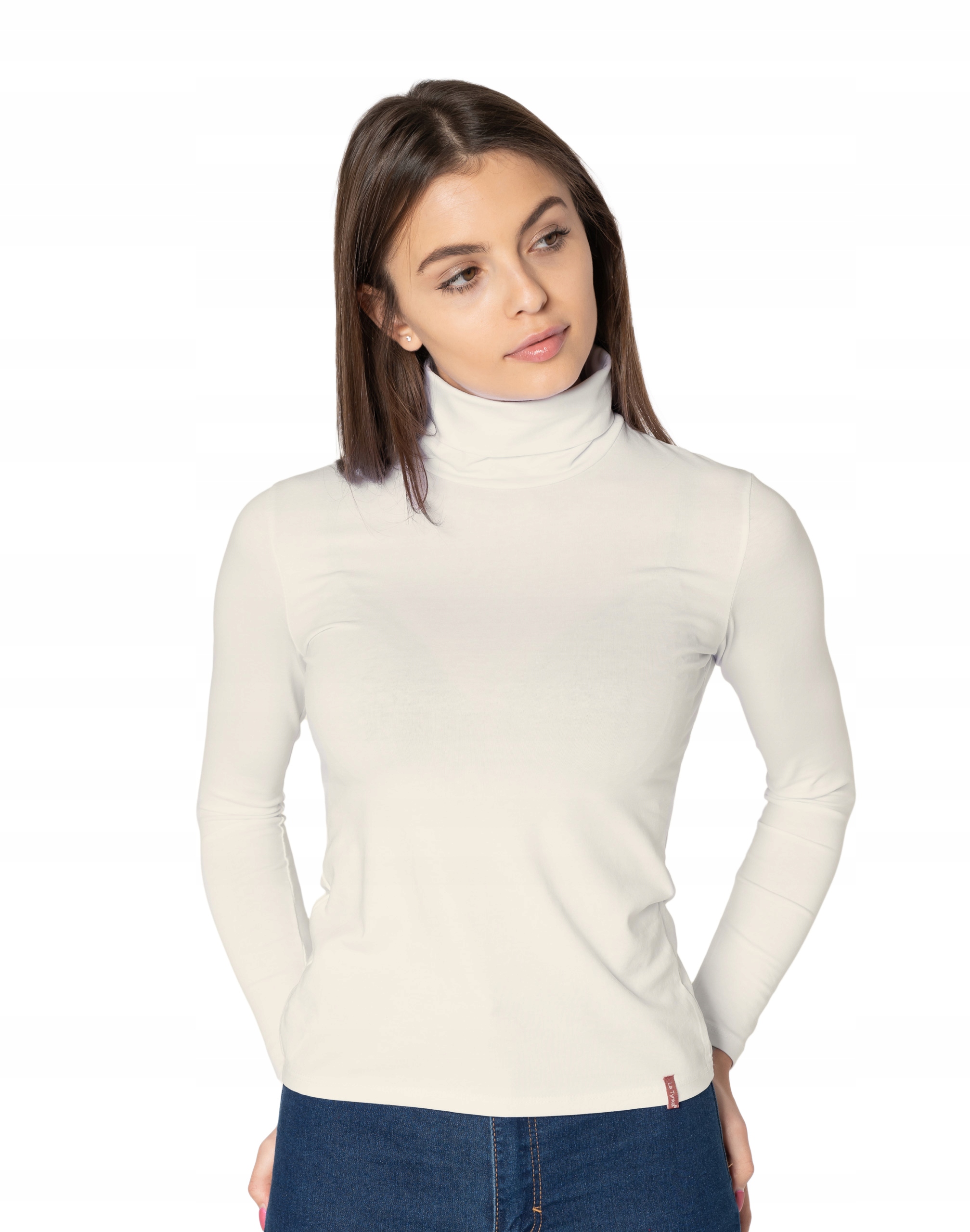 

Golf Damski Cienki Sweter Golfy 8112-18 r S/m