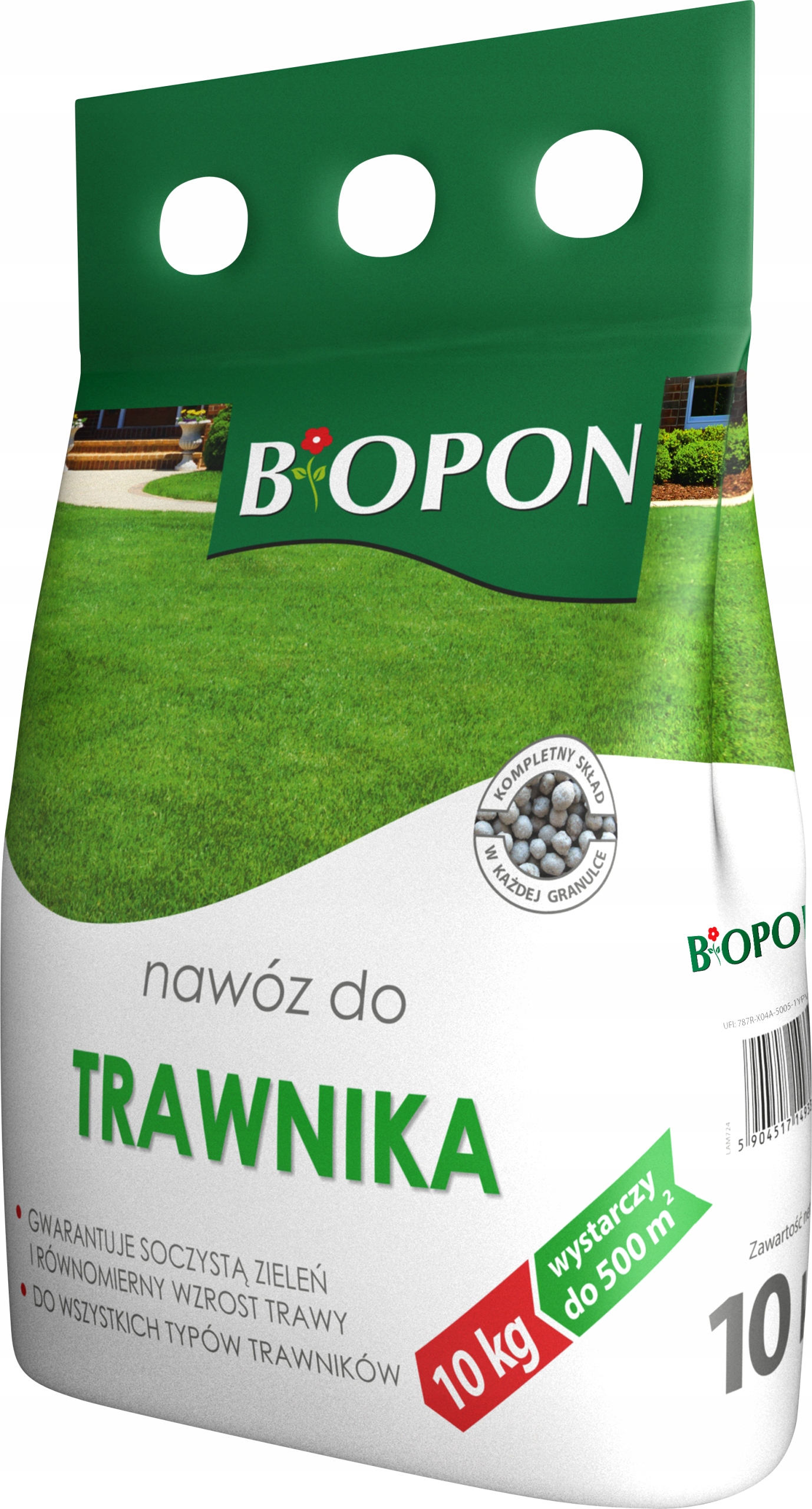 Bopon Nawóz granulowany do trawnika, trawy, Biopon 10 kg