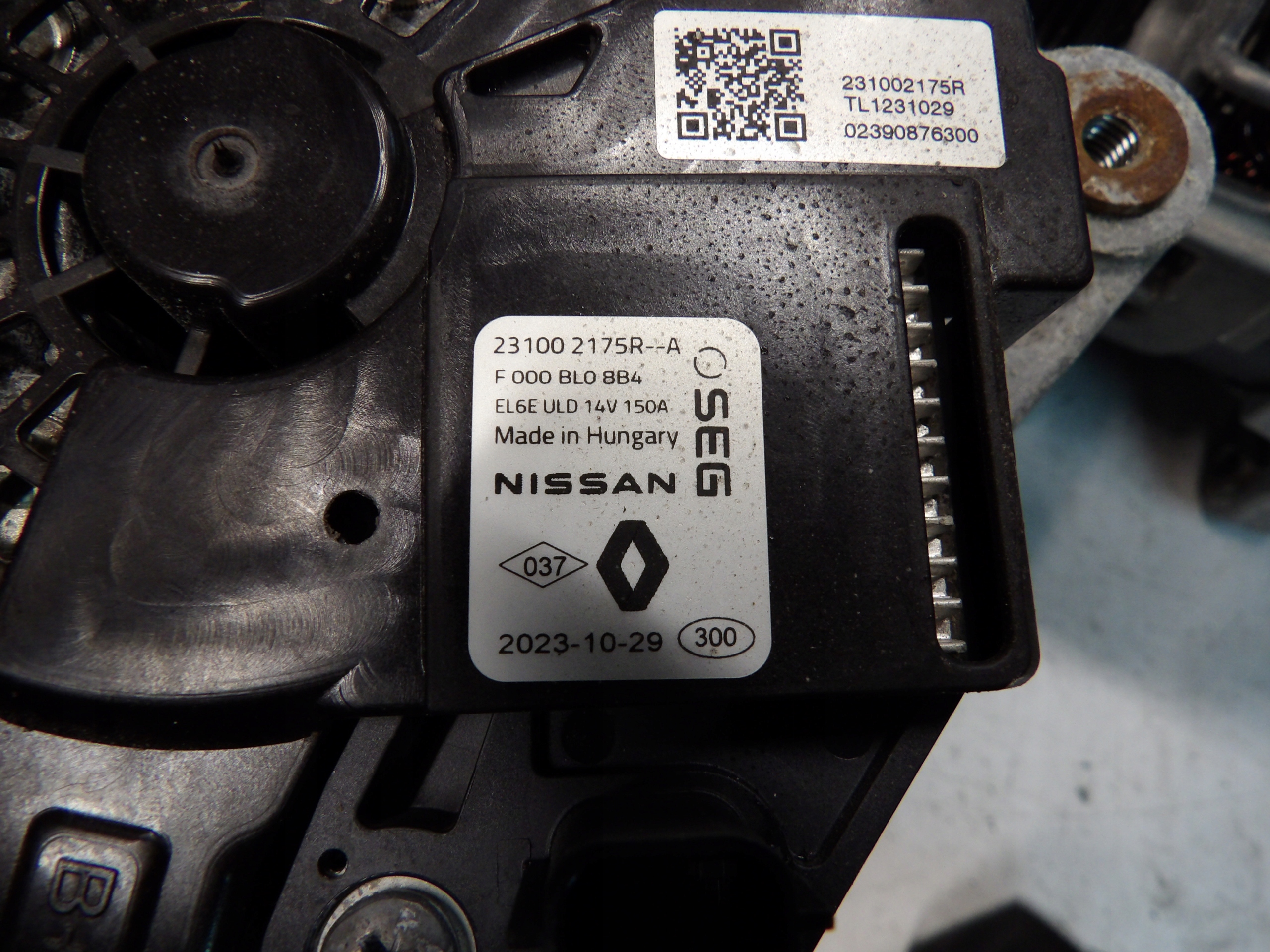 ALTERNATOR RENAULT 231002175R Producent części Renault OE