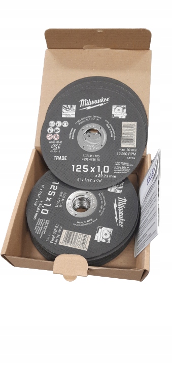 

Milwaukee Tarcza Do Cięcia Metalu 125X1 25szt