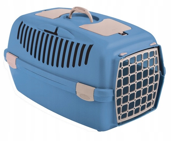 Levně Stefanplast Přepravka Gulliver 3 plastové dveře modré [99850]